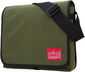 MANHATTAN PORTAGE DJ BAG (MD), CROSS BODY MESSENGER BAG WITH ADJUSTABLE STRAPS, WATER RESISTANT MESSENGER BAG FOR EVERYDAY USE, OLIVE
