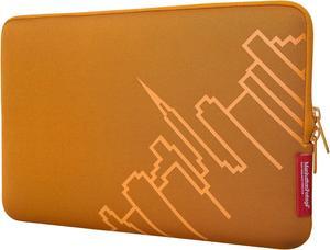 Manhattan Portage Iconic Skyline 11-inch Laptop Sleeve, 11" Laptop Sleeve, 11-inch Laptop Protective Case, Orange.