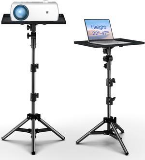 TOWOND Projector Stand Tripod Projector Mount,Portable Laptop Tripod Stand Adjustable Height 22 to 47 Inch for DJ Equipment, Music Stand, Laptop Floor Stand, Outdoor, Office, Home,Stage, Studio