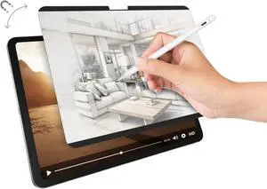 SwitchEasy Magnetic Screen Protector for 2024 iPad Pro 11" (M4) - Magnetic & Detachable Feel-Like Paper Designed for Drawing, Writing, Anti-Glare & Anti-Fingerprint, Water Cleaning Matte - SwitchPaper
