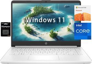 HP Newest 14" Ultral Light Laptop for Business. Intel Quad-Core N4120(> N4020), 8GB RAM, 192GB Storage, 1 Year Office 365, (64GB eMMC+128GBSD Card) Webcam, HDMI, WiFi, USB-A&C, Win 11 S/OLY