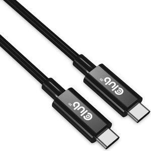 Club 3D CAC-1578 USB4 Gen3x2 Type C to Type C Bi-Directional Cable with 240W Charging, 40Gbps Data Transmission and Supports 8K60Hz Video with Retimer IC 2m-6.56ft