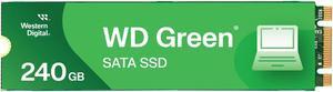 Western Digital 240GB WD Green SATA Internal Solid State Drive SSD - SATA III 6 Gb/s, M.2 2280, Up to 545 MB/s - WDS240G3G0B