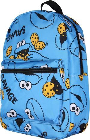 Sesame Street Backpack Cookie Monster Savage Laptop School Travel Backpack
