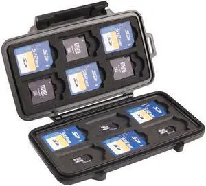 Pelican 009150-0100-110 Micro Memory Card Case Black Pelican 009150-0100-110 Micro Memory Card Case Black