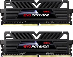 GeIL EVO Potenza AMD/Intel 32GB (2x16GB) 288-Pin PC RAM DDR4 3200 (PC4 25600) Desktop Memory Model GAPB432GB3200C18ADC