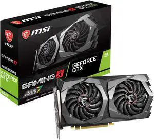 MSI Gaming GeForce GTX 1650 128-Bit HDMI/DP 4GB GDRR5 HDCP Support DirectX 12 Dual Fan VR Ready OC Graphics Card (GTX 1650 Gaming X 4G)
