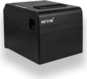 NETUM Thermal Receipt Printer 80MM USB Network Pos Printer with Auto Cutter Ethernet LAN Port Support Cash Drawer ESC/POS
