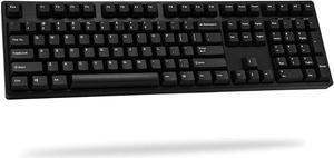 ikbc CD108 V2 Mechanical Keyboard, Cherry MX Red Switch, Full Size with Mistel PBT Keycaps, Windows/Mac