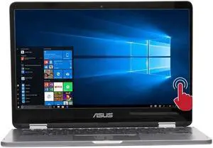 ASUS VivoBook Flip 14-inch Touch Screen Intel Celeron 4GB 128GB eMMC Win 10 S Mode 2-in-1 Laptop