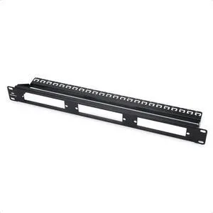 Cable Matters Rackmount 1U 19 Blank Fiber Patch Panel with LGX Adapter Slots in Black