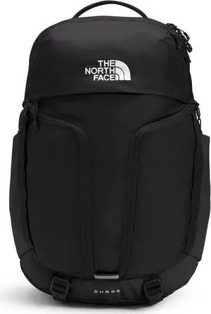 The North Face Surge Commuter Laptop Backpack, TNF Black/TNF Black, One Size