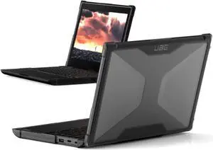 URBAN ARMOR GEAR UAG Designed for Lenovo 100e Chromebook (2nd Gen, MKT) & (2nd Gen, AST) Case, 11.6" Laptop for Education - Heavy Duty, Rugged Lightweight Drop Protective Cover, Plyo Transparent Ash