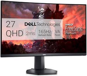 Dell S2722DGM Curved Gaming Monitor - 27-inch QHD (2560 x 1440) 1500R Curved Display, 165Hz Refresh Rate (DisplayPort), HDMI/DisplayPort Connectivity, Height/Tilt Adjustability - Black