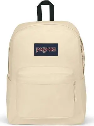 JanSport SuperBreak Plus Backpack with Padded 15-inch Laptop Sleeve and Integrated Bottle Pocket - Spacious and Durable Daypack for Work and Travel - Coconut
