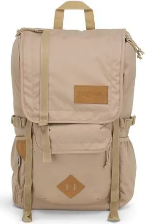 JanSport Hatchet Backpack  15-inch Padded Laptop Compartment, Dual Water Bottle Pockets, Side Compression Straps, Travertine