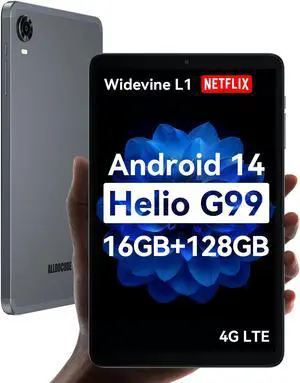 ALLDOCUBE Android 14 Tablet, 8.4 inch Helio G99 iPlay60 Mini Pro Tablet, 16GB RAM 128GB ROM 512GB Expandable, FHD 1920x1200 Display, Widevine L1, 6050mAh, 5MP/13MP Camera, 4G LTE Bluetooth 5.2