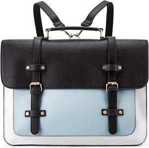 ECOSUSI Laptop Bag for Women Vegan Leather Messenger Bag Fashion Briefcase Backpack 15.6 inch Computer Satchel Bag