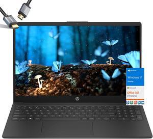 HP Laptops 15.6 inch Screen - 2024 School Laptop Windows 11 - Intel Processor N200 Beat i7-10510Y - Wi-Fi 6 - USB C - Long Battery Life - HDMI Cable (16GB RAM |128GB UFS SSD)
