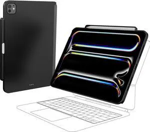 SwitchEasy CoverBuddy Lite for 2024 iPad Pro 11" - Case Compatible with Magic Keyboard for iPad Pro (M4), with Apple Pencil Pro Pencil Holder - Black