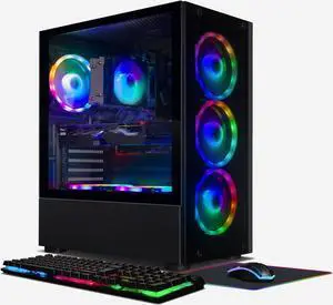 STGAubron Gaming PC Computer Desktop, GeForce RTX 2060 6G, AMD Ryzen 5 2600 up to 3.9G, 16G DDR4, 512G SSD, 600M WiFi, BT 5.0, RGB Fan x6, Windows 11 Home