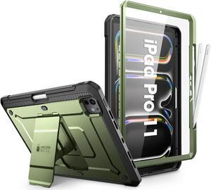 SUPCASE for iPad Pro 11 Inch Case M4 2024 5th Generation with Pencil Holder (Unicorn Beetle Pro), [Built-in Screen Protector & Stand] Full-Body Rugged Cover for iPad Pro 11 Inch M4 2024 5th Gen,Guldan
