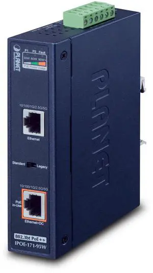 Planet IPOE-171-95W Single-Port PoE Injector