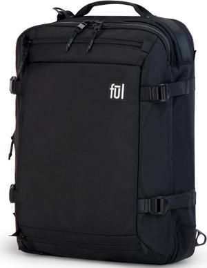 FUL Ridge Collection 18 Inch Laptop Backpack, Cruiser Padded Computer Bag for Commute or Travel, Black