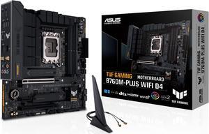 ASUS TUF GAMING B760M-PLUS WIFI 6 D4 Intel(13th and 12th Gen)LGA 1700 mATX motherboard,PCIe 5.0,2xPCIe 4.0 M.2 slots,DDR4,2.5Gb LAN,USB 3.2 Gen 2x2 Type-C,front USB 3.2 Type-C,Thunderbolt (USB4(r))
