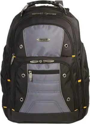 Targus Drifter II Laptop Backpack, Black/Gray  Backpack for Men for Business and Travel, Durable Water-Resistant Material, Fits up to 17" Laptops (TSB239US)