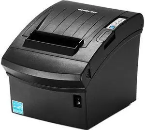 Bixolon SRP-350PLUSIIICOSG Thermal Printer with Power Supply and USB Cable, Serial/USB/Ethernet, Black, Small