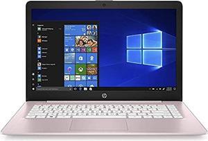 HP 2022 Stream 14" HD Thin and Light Laptop, Intel Celeron N4000 Processor, 4GB RAM, 64GB eMMC, HDMI, Webcam, WiFi, Bluetooth, 1 Year Office 365, Windows 11 S, Rose Pink, IFT 32GB USB Drive