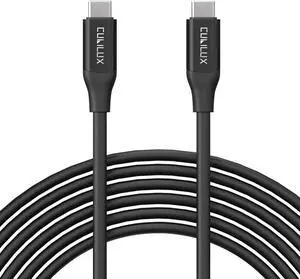 Cubilux 100W PD USB C Data Cable for 4K Video Output,Fast Charging USB C to C Cable situable for iPhone 15/15 Pro/MacBook Pro,USB C to USB C Charger Cable transfers speeds up to 10Gbs-16Ft/5M