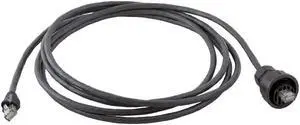 Hubbell HI607AE HI-Impact Series Patch Cord, CAT6, HI-Impact RJ45 to Standard RJ45, 7' Long, Black