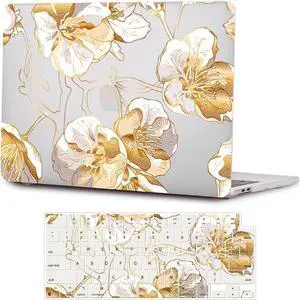 SaharaCase - Apple MacBook Pro 16" Laptops Hybrid-Flex Arts Case with Silicone KeyPad Cover - Sleek Hard Shell, Snap-On, Anti-Slip Grip (Clear)