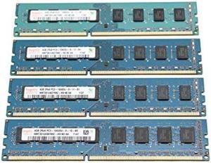 HYNIX HMT351U6CFR8C-H9 4GB 2Rx8 PC3-10600U 240-pin DDR3 SDRAM Desktop Memory 4x4GB (16GB TOTAL)