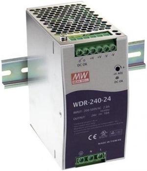 Meanwell WDR-240-24 Power Supply - 240W 24V 10A - Wide Input Range