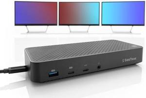 SideTrak 4K Docking Station | 13 Port High-Speed USB C Dock | Laptop Docking Station Dual Monitor/Triple Monitor | 100W Power Delivery | Compatible with Windows, Mac, Chrome