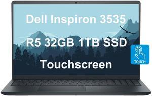 Dell Inspiron 15 156 Laptop FHD Touchscreen AMD Ryzen 5 7530U 32GB RAM 1TB PCIe SSD 6Core Beat i71165G7 Numeric Keypad Webcam 2024 Inspiron 3000 3535 Win 11 Home Carbon Black