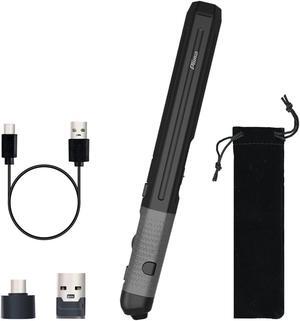 Plima Pocket Ergonomic Pen Mouse AM-P001,DPI 800/1200/1600 Adjustable,Operate This Pen mouse in a Pen-holding manner,Type-C to USB cable, Support Windows, Android,Linux, Mac OS(Black)