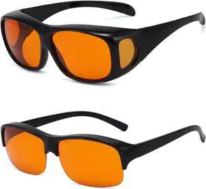 Eyekepper 2 Pack Fit Over Blue Light Blocking Glasses Wear Over Computer Eyeglasses