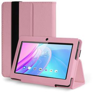 ATMPC 7 Inch Tablet Android 11 2GB+32GB Mini Tablet with HD IPS Display GMS Dual Camera WiFi Tablet with Case (Pink)