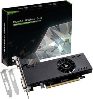 SAPLOS Radeon RX 550 Low Profile Graphics Card, 4GB GDDR5 128-bit, HDMI VGA DVI-D, Video Card for PC Gaming, Computer GPU, DirectX 12, Low Power