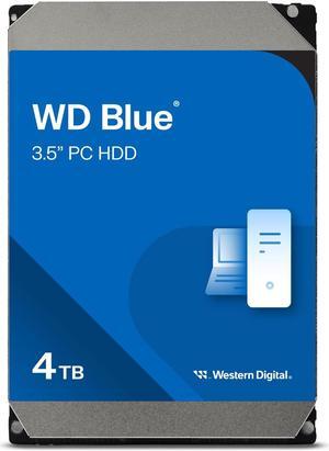 Western Digital 4TB WD Blue PC Internal Hard Drive HDD - 5400 RPM, SATA 6 Gb/s, 64 MB Cache, 3.5" - WD40EZRZ