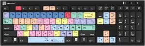 Logickeyboard 'SlimLine Nero' designed for editing in Adobe Premiere Pro on Windows PC * p/n LKBU-PPROCC-BJPU-US