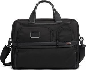 TUMI - Alpha 3 Expandable Organizer Laptop Briefcase - 15 Inch Computer Bag for Men and Women - Black