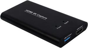 KuWFi Game Capture Card Switch,Video Capture Card 4K 1080P 60FPS, HDMI to USB 3.0 Converter for Streaming Work with PS4/PC/OBS/Camera