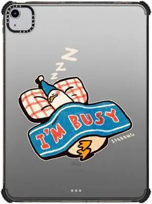 CASETiFY Impact Case for iPad Air 10.9" (4th/5th Gen) - I'm Busy by ssebong - Clear Black