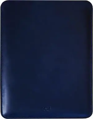 Aartedesign Genuine Vintage Leather Sleeve 14 Inch for MacBook 14 Pro 2021-2025 M1 M2 M3 M4 Pro MAx A2442 Laptop Case Soft Handmade for Mac 14 Carrying Bag (Vertical, Vintage Blue)
