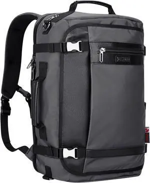 WITZMAN Travel Backpack for Men Women Laptop Backpack with USB Charging Port Carry-on Luggage Flight Approved(B686 Silvery Grey)